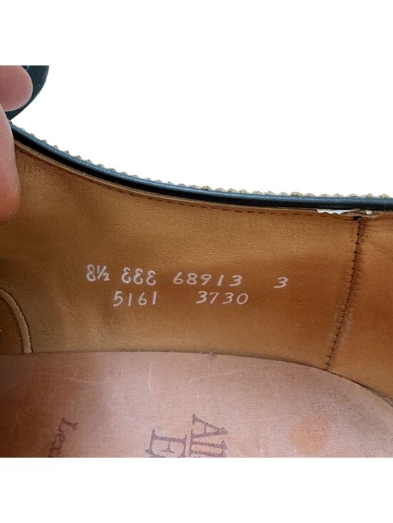 Allen Edmonds Men\'s Derby Shoes 8.5 EEE Leather Cap Toe Wingtip Lexington Brown main image 9